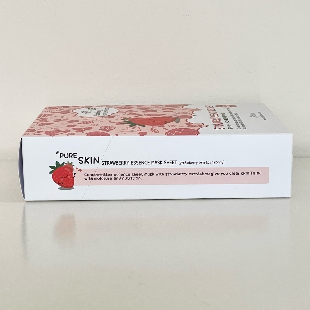 Esfolio Strawberry Essence Face Mask Sheet Moisturizing Facial Treatment - Picture 8 of 12